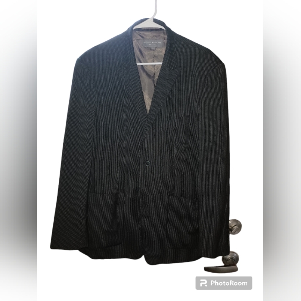 MICHAEL BRANDON COLLECTION Suit Jacket Blk Sz 40